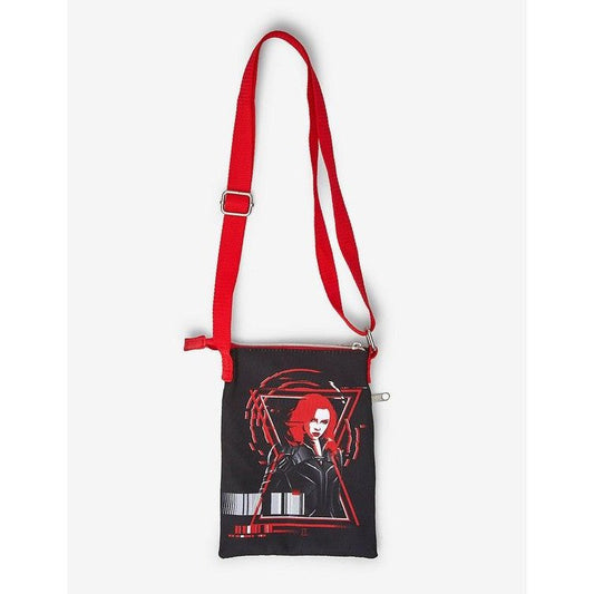 Marvel Black Widow Bolso tipo Crossbody, tamaño pasaporte