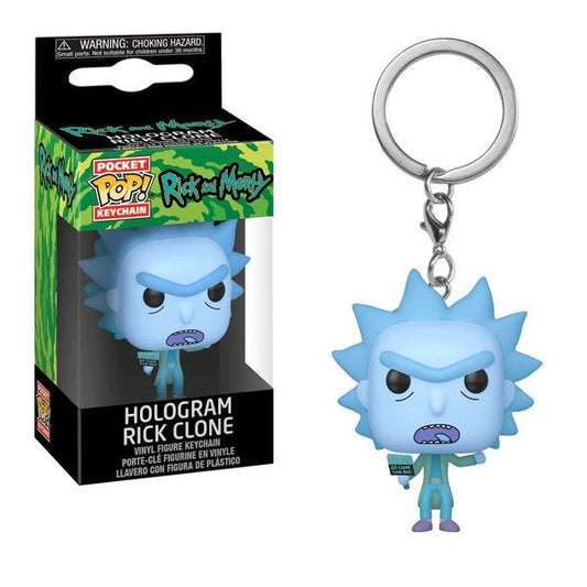 FUNKO LLAVERO Rick Morty Hologram Clone