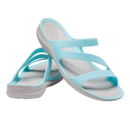 CROCS Sandalia Mujer - Swiftwater, Celeste, Talla w6