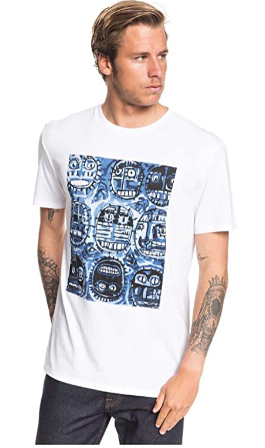 Camiseta - Quiksilver - Art House Face SS - Color Blanco - Talla XXL